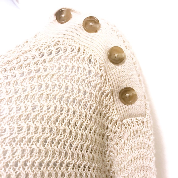 NWOT LOFT LINEN BLEND LONG SLEEVE SWEATER - Picture 2 of 5